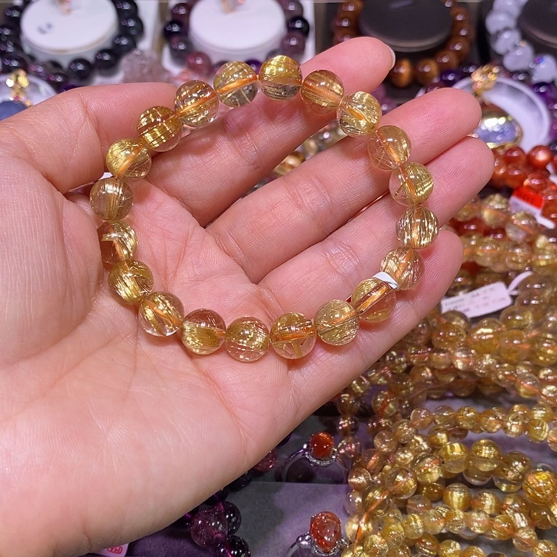 未镶嵌手链水晶｡****溪金钛晶1 0