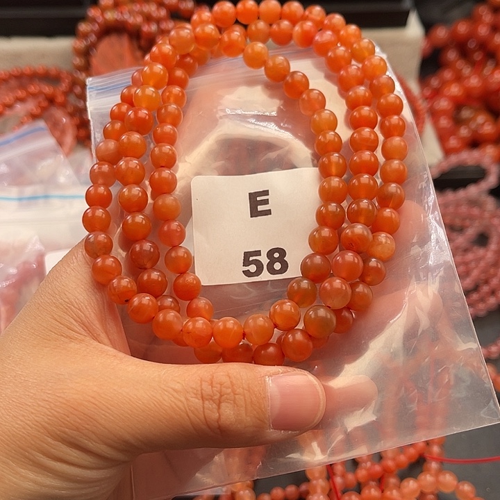 南红玛瑙未镶嵌多样性发货默认微瑕称重7mm