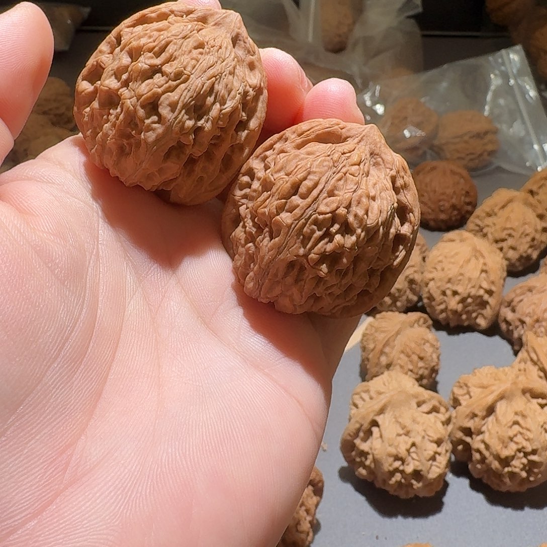 金****把件文玩核桃四喜