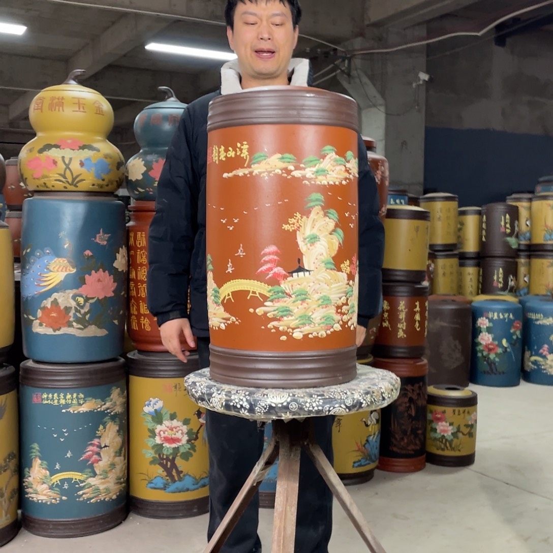 宜兴原矿紫砂茶叶罐