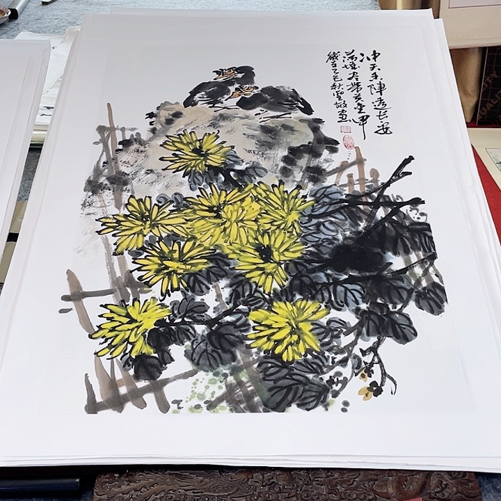 国画张圣敏先生纯手绘作品