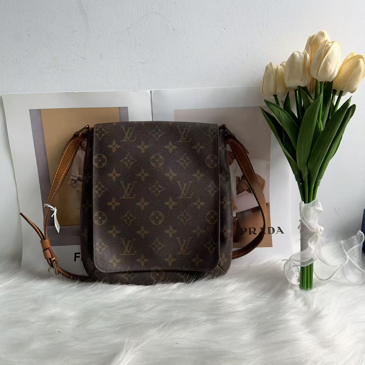 95新 LouisVuitton/路易威登 路易威登老花全原王妃小号xh074