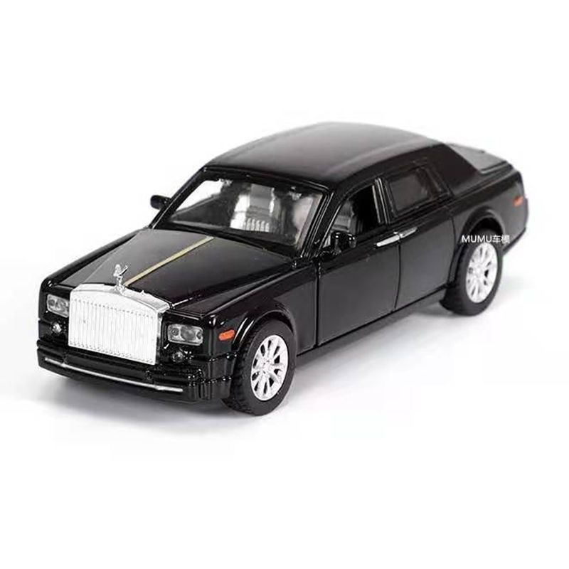 【合金劳斯莱】三开门 带灯光音效 长15厘米 回力功能 彩盒