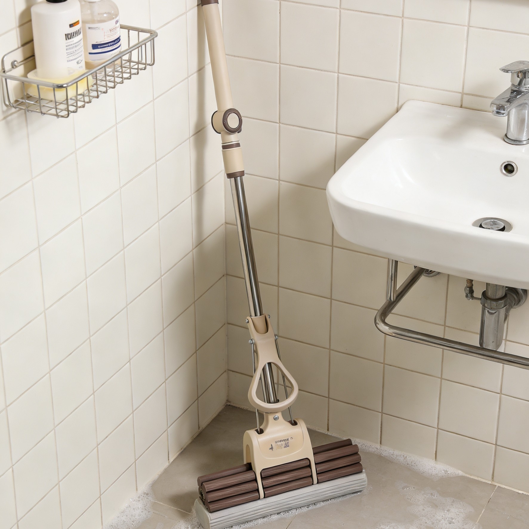 家用免手洗吸水干湿两用胶棉拖布（库存建议勿拍）