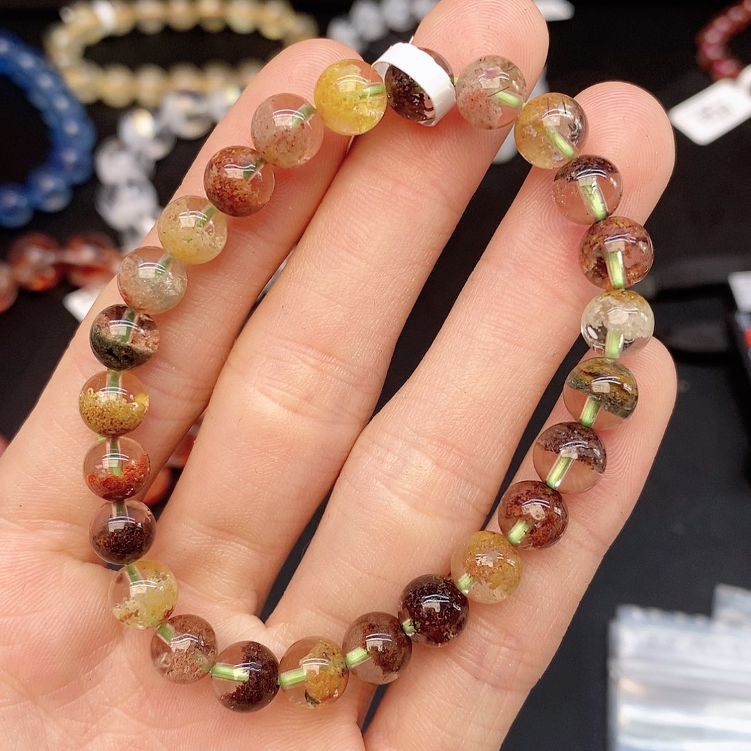 水晶手链未镶嵌27四季幽灵7mm