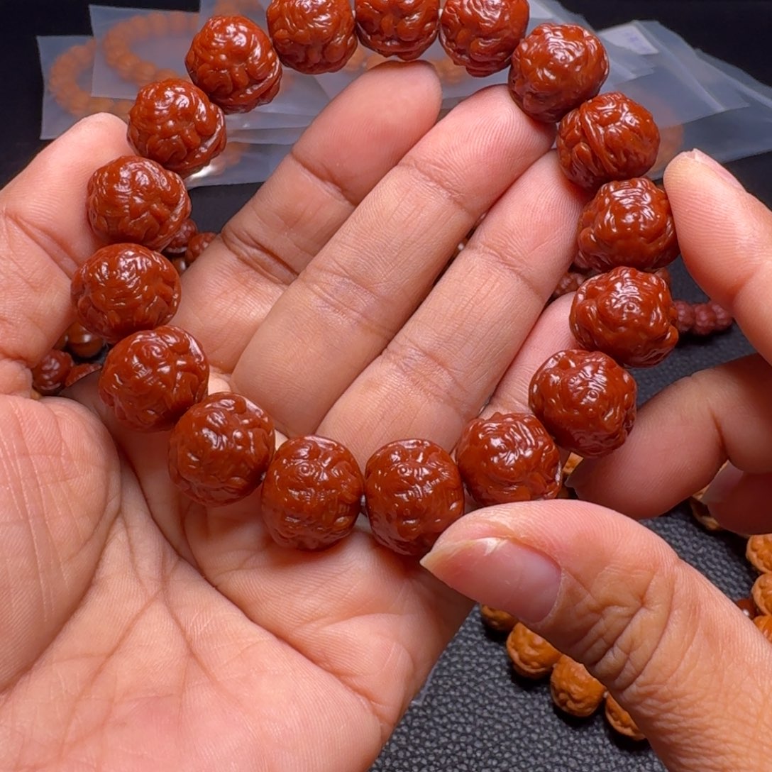 猴头核桃手串金蟾