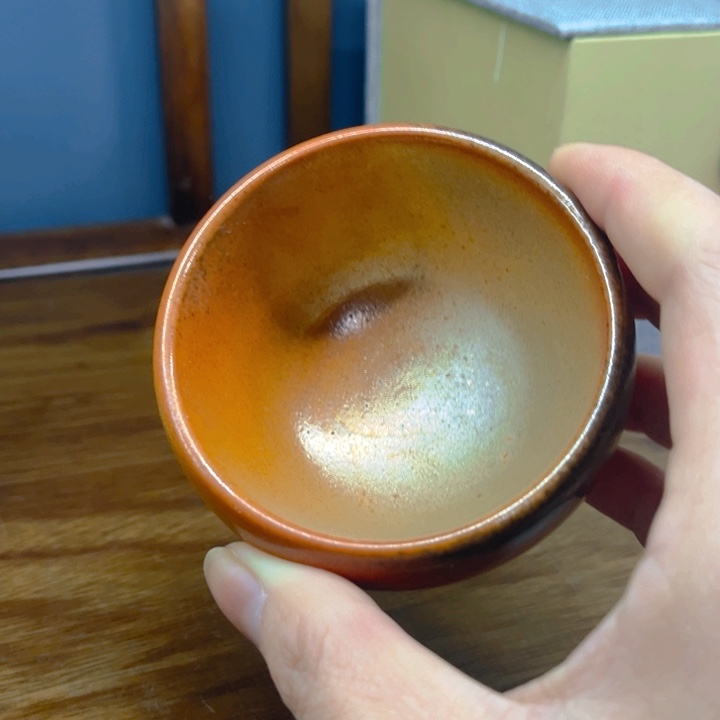 杯道**风白泥柴烧杯子杯子
