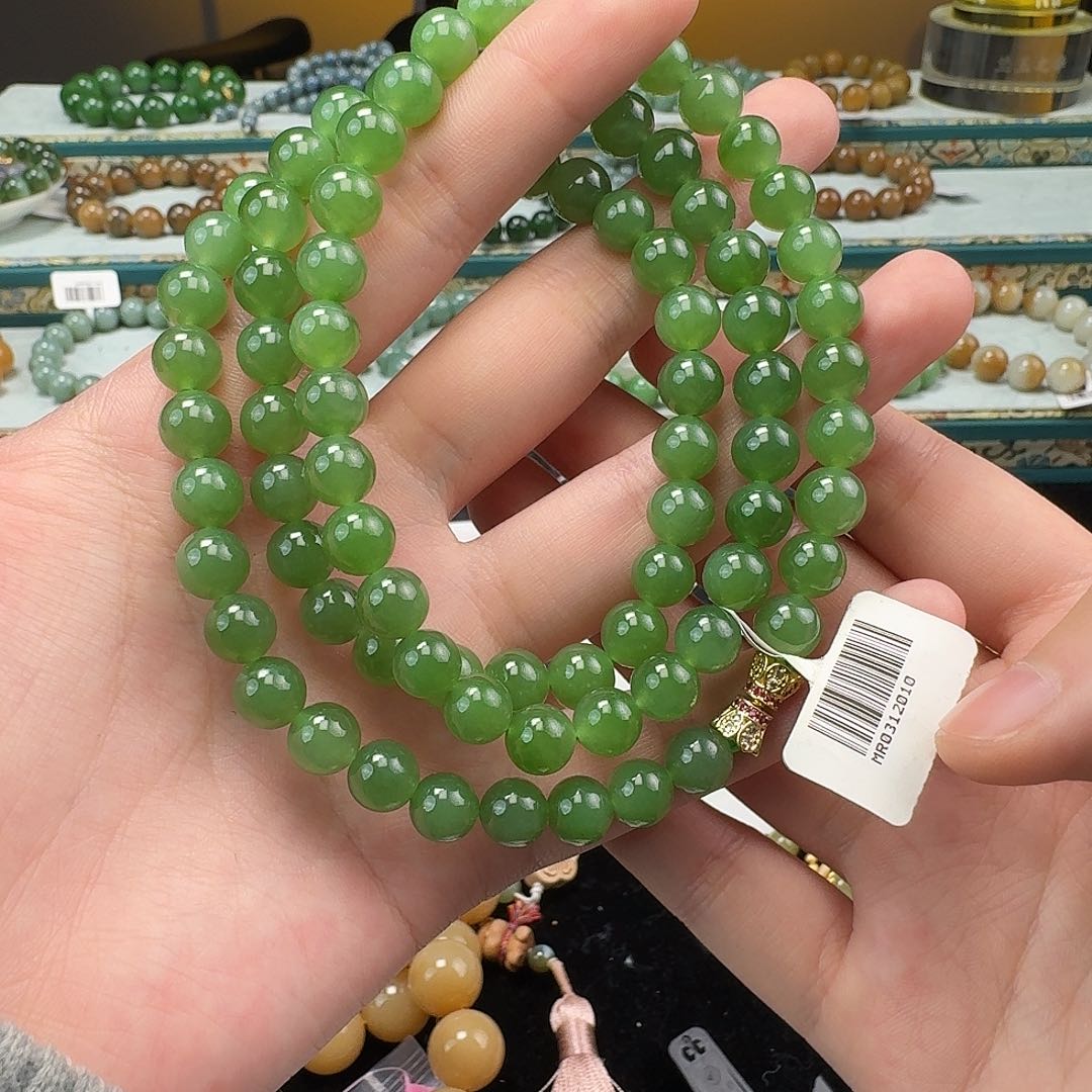 和田玉手串未镶嵌