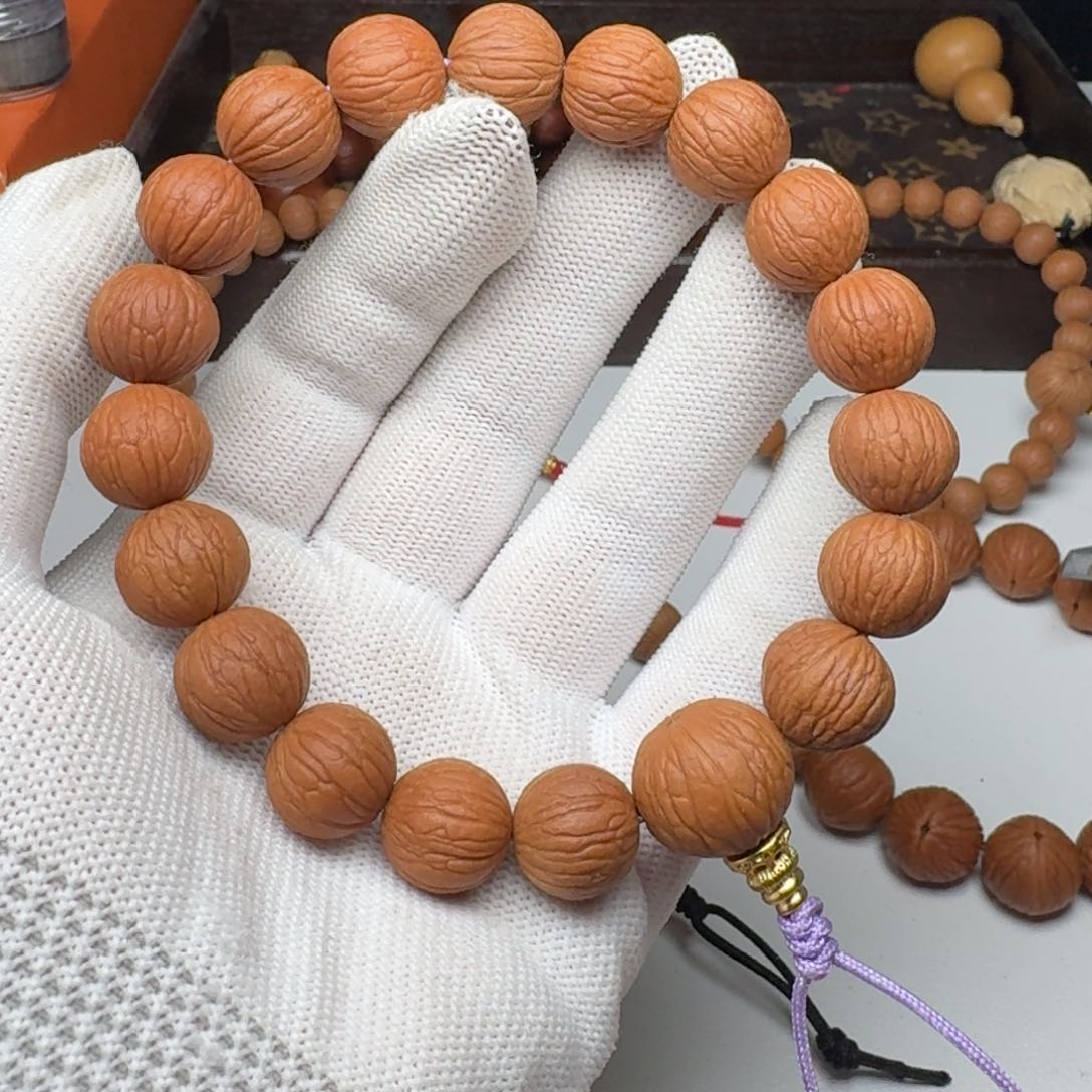 猴头核桃手串14.5凤羽