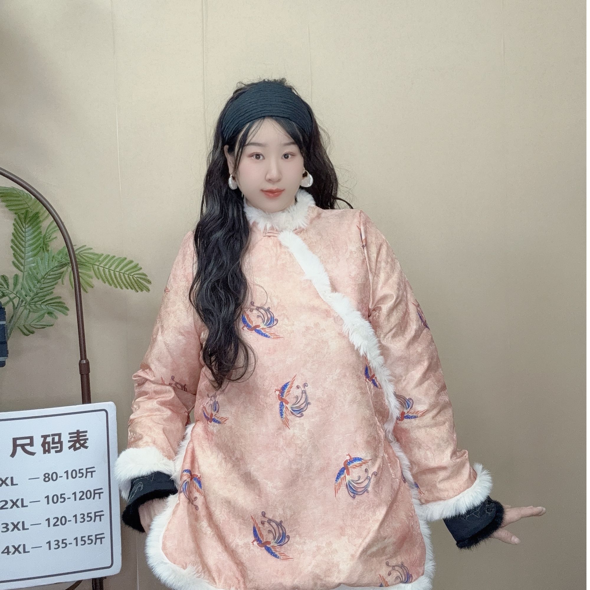 【凤飞飞】新款夹棉夹厚百搭新中式国风宽松棉服