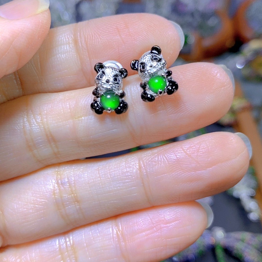 翡翠颈饰合金天然翡翠