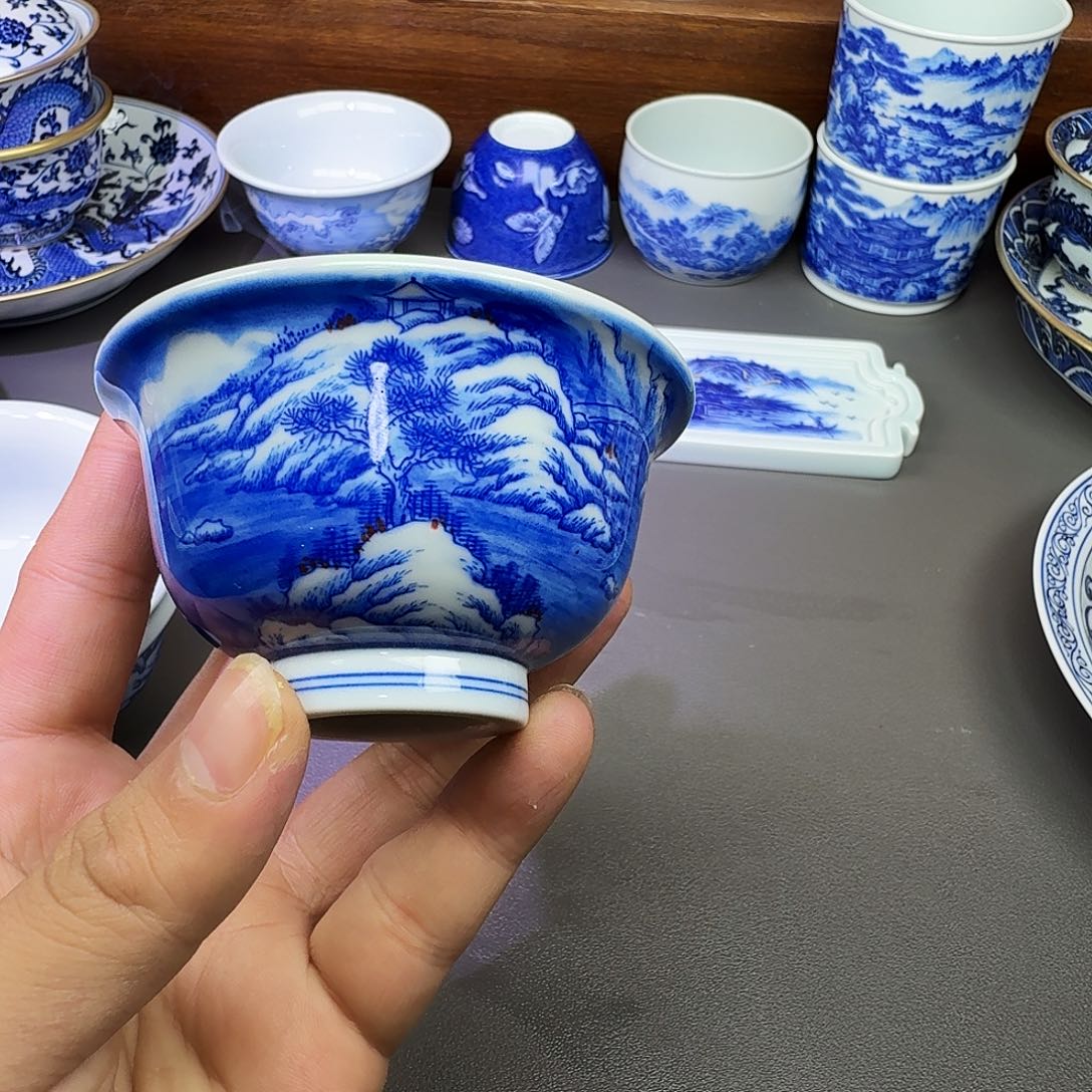 林***.泥塑主人杯手工手绘