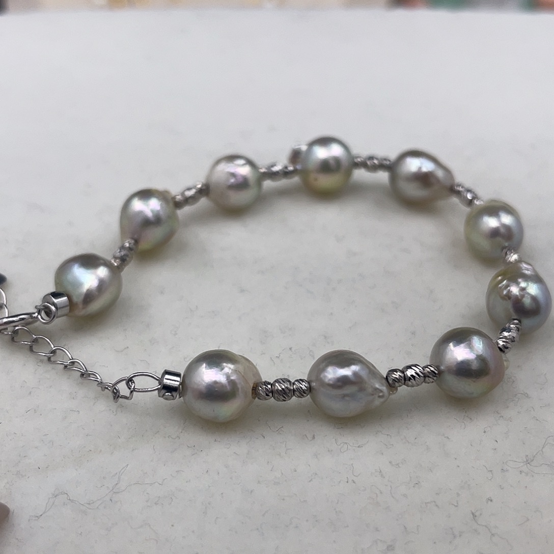 银S925镶嵌颈饰海水珍珠