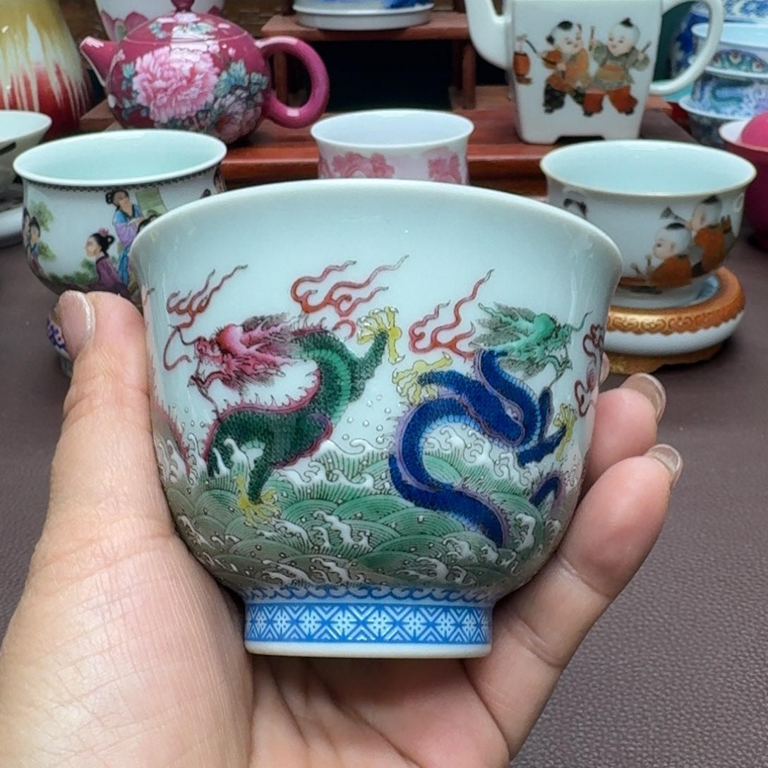 瓷片景德镇仿古手工制作精品展示