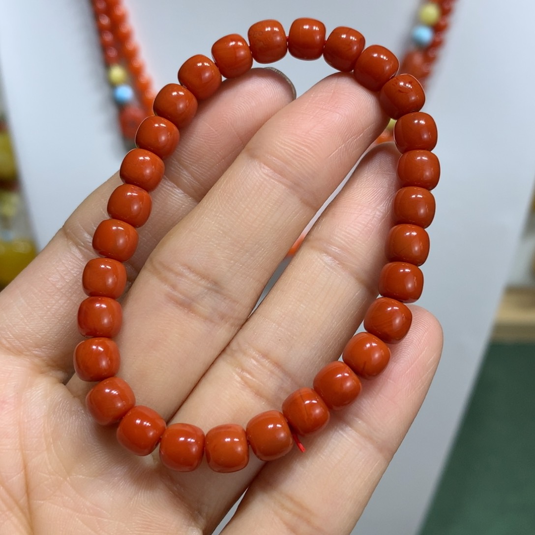 南红玛瑙手链未镶嵌6➕mm尺寸