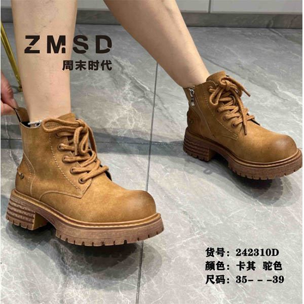 周末时代马丁靴工装靴女靴XSD242310D