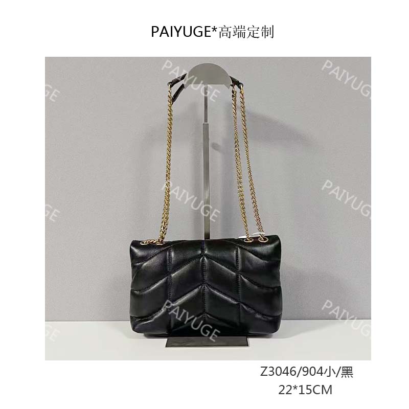 Z3046/904小/黑 Paiyuge高端订制女士手提单肩包斜挎包 2017