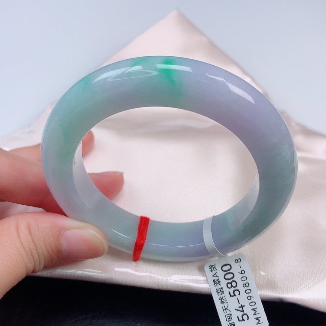 未镶嵌手镯翡翠54正圈