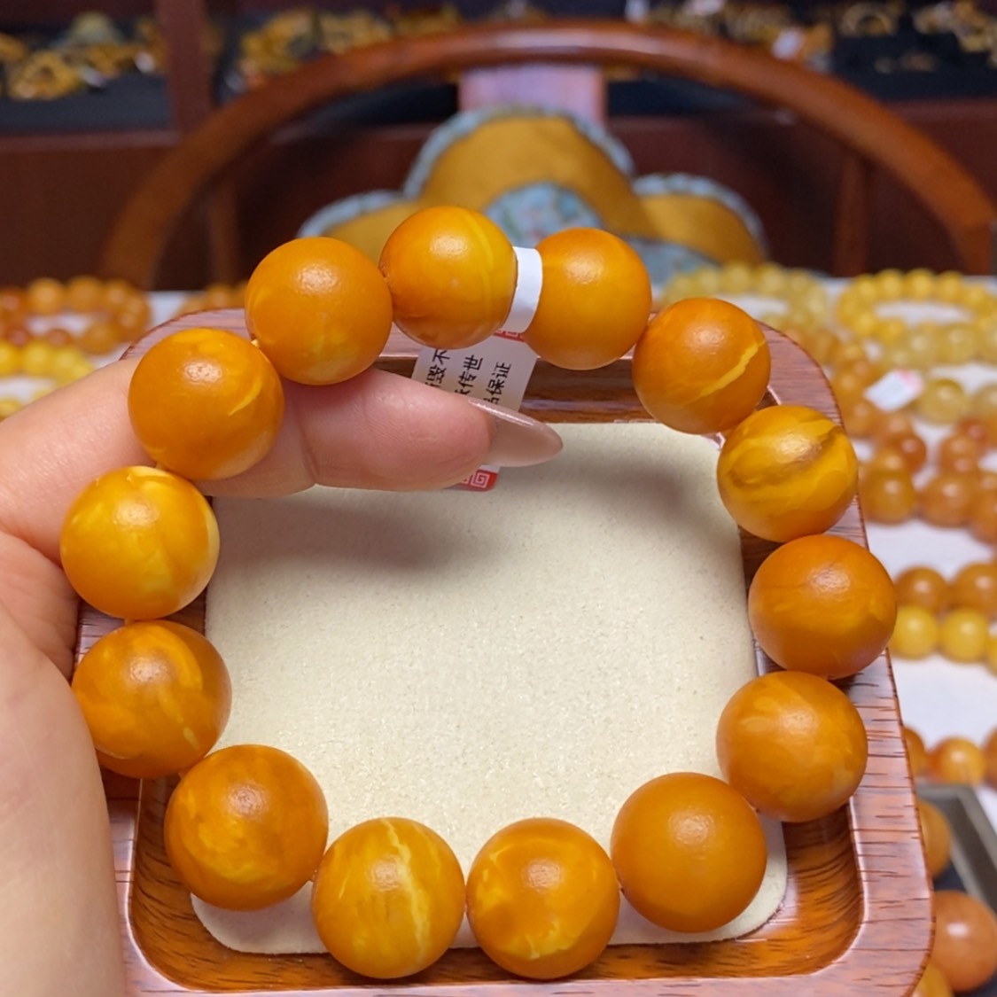 【闪购商品】蜜蜡手链未镶嵌手串