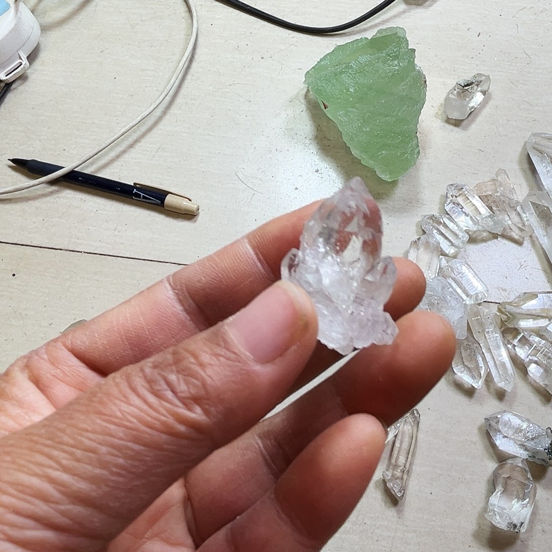 @***憨水晶珠宝半成品未镶嵌