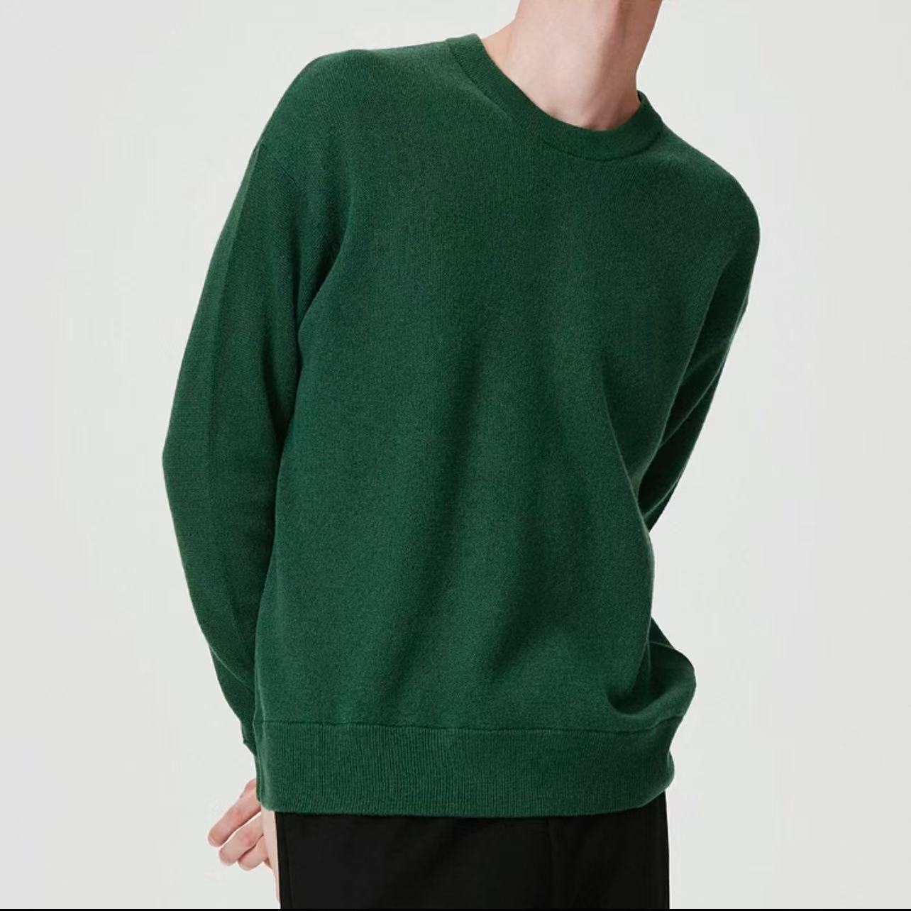 0532-休闲套头圆领针织衫