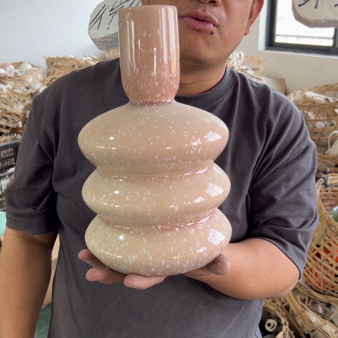 摆件34 号高中低温陶瓷瓶（部分微瑕）