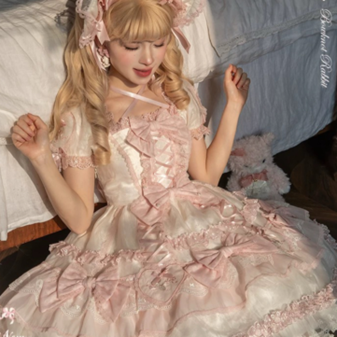 蝴蝶结小兔sp花与珍珠匣原创Lolita裙深圳壹方城店