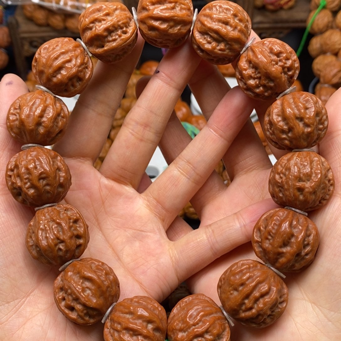 桃核手串粗筋八棱