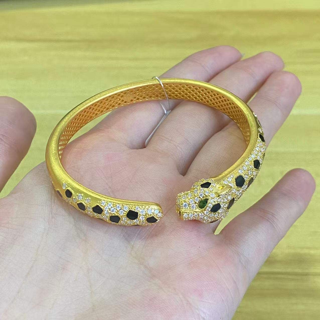 金钱豹手镯 足金999