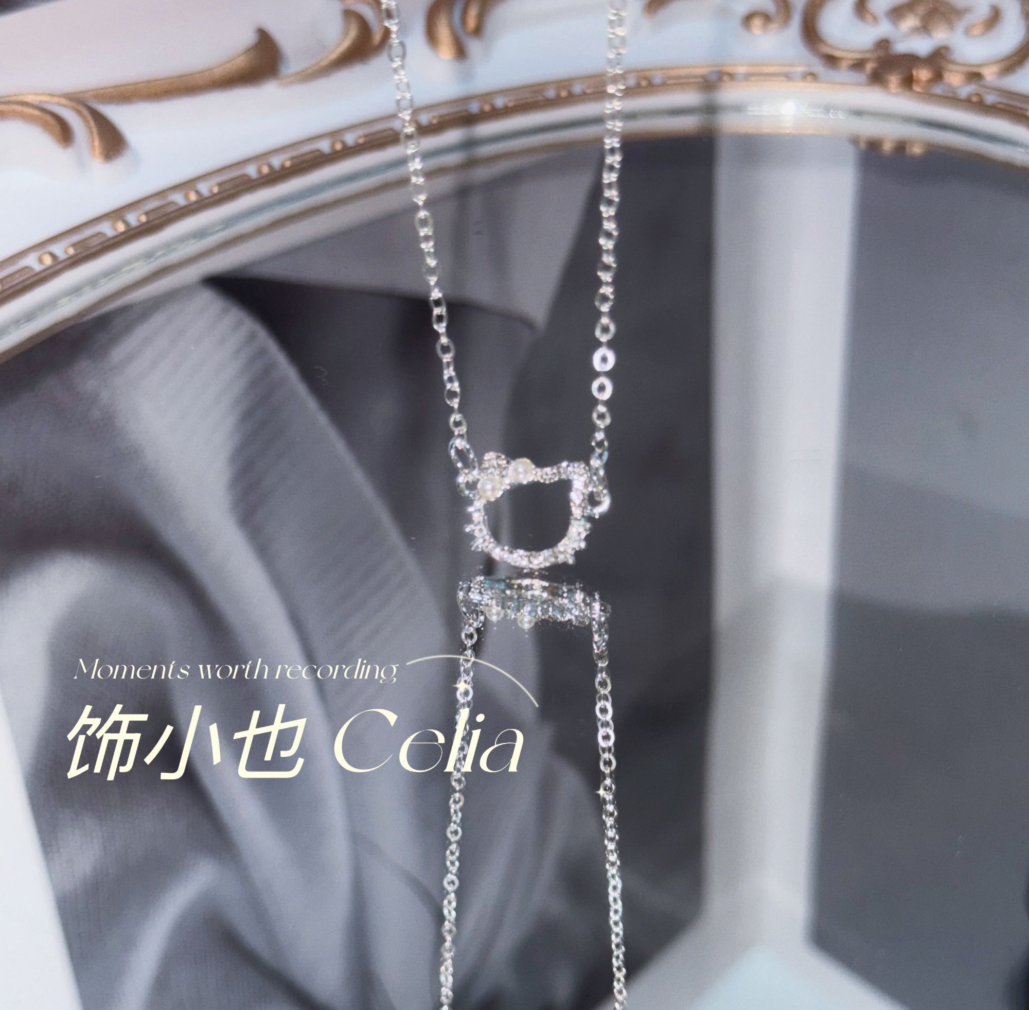 合金项链 “Kitty Day”超闪 可爱迷你锁骨链A054