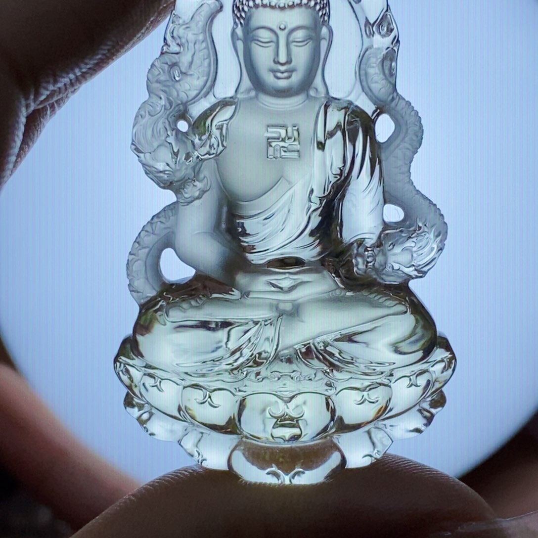 水晶颈饰未镶嵌小****心吊坠