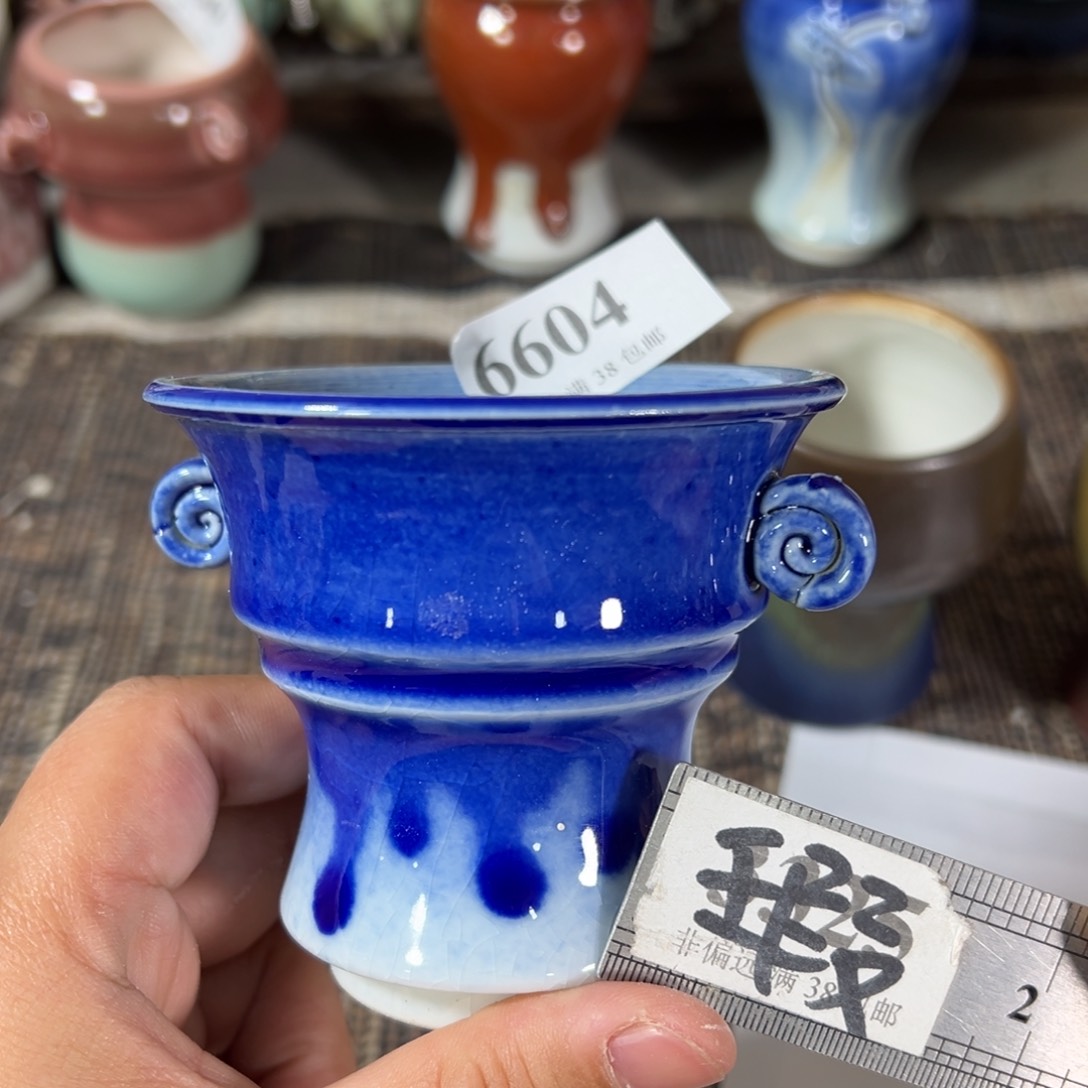 红陶瑕疵景德镇手工花盆