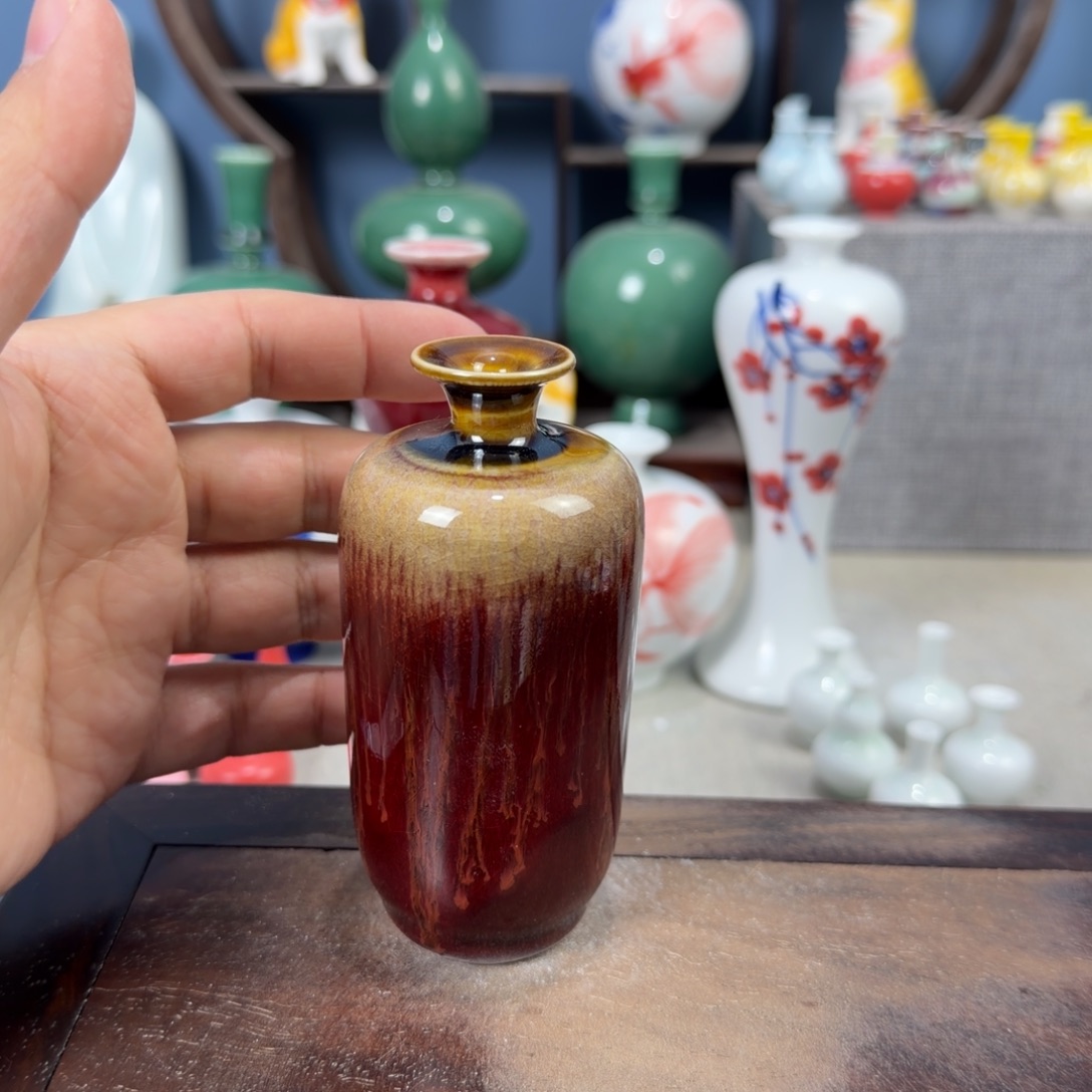 陶瓷手工小花器摆件