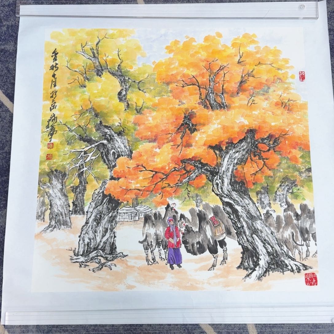 s***h国画国画作品山水花鸟纯手绘