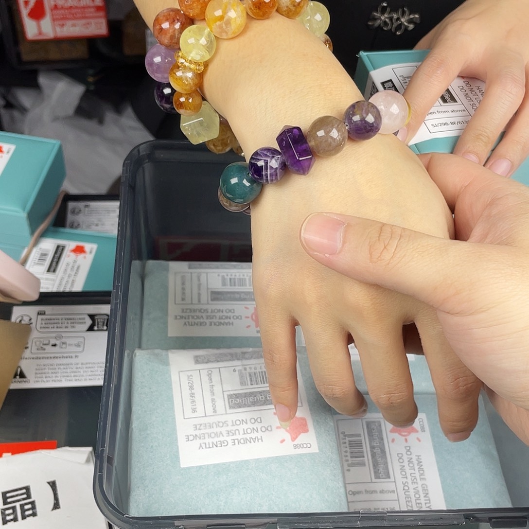 手链银S925镶嵌水晶