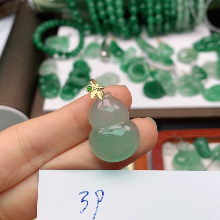 石英质玉颈饰银S925镶嵌