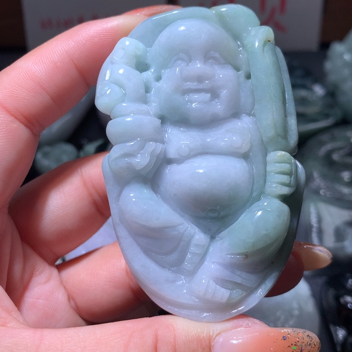 翡翠未镶嵌颈饰保真天然A货翡翠