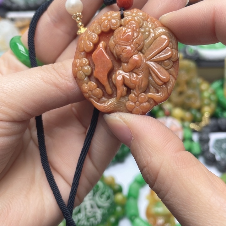 翡翠未镶嵌颈饰项链61