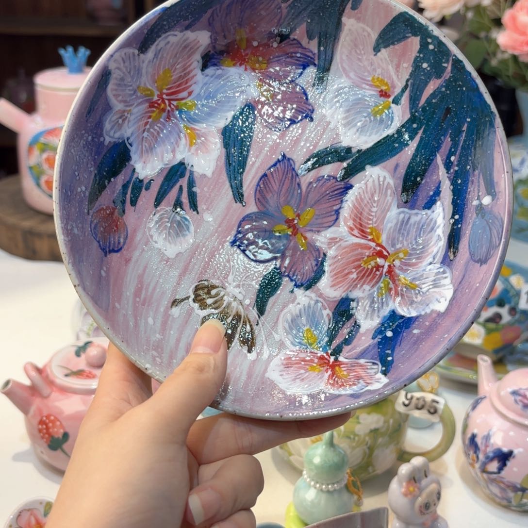 景德镇手绘高温釉下彩陶瓷茶具