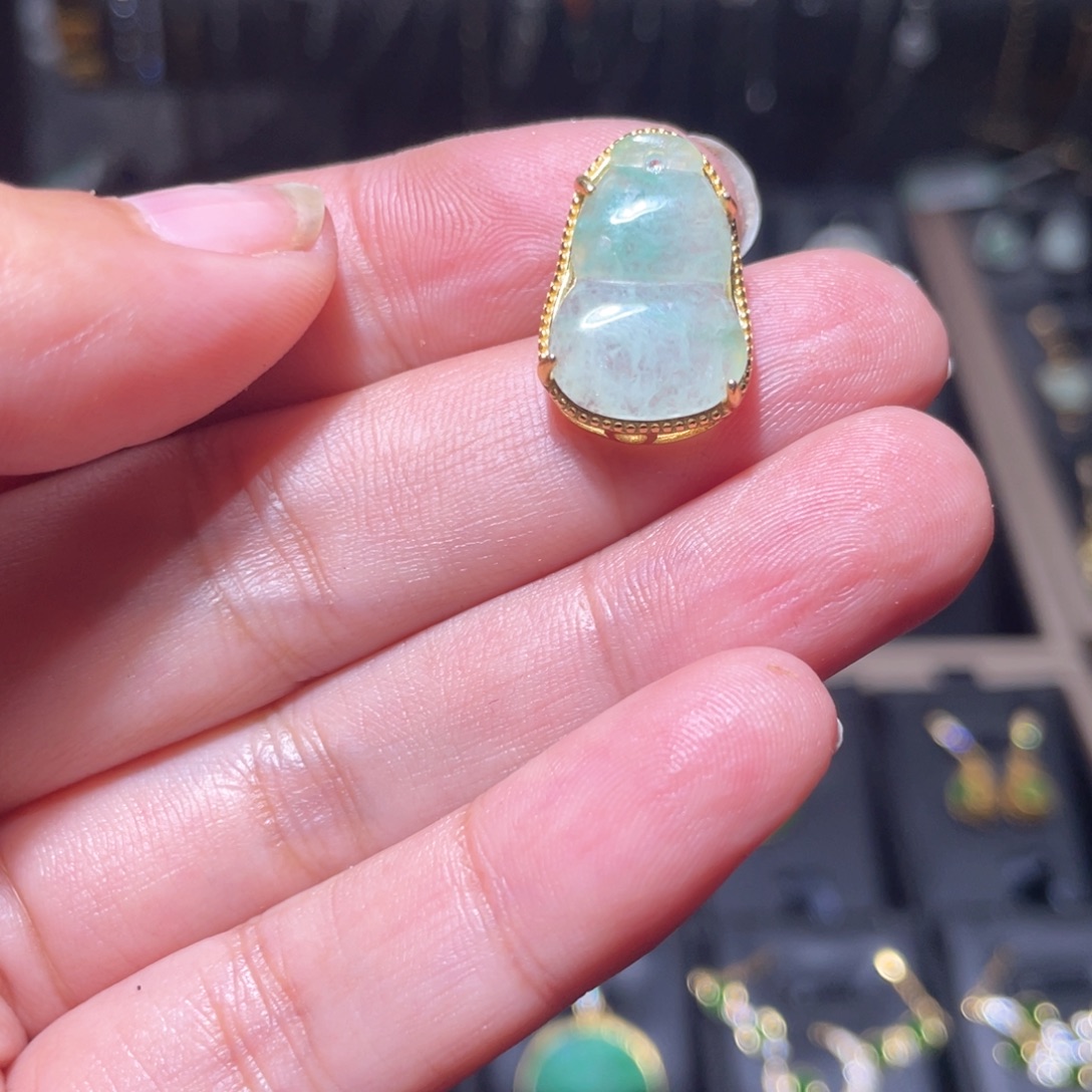 翡翠银S925镶嵌颈饰