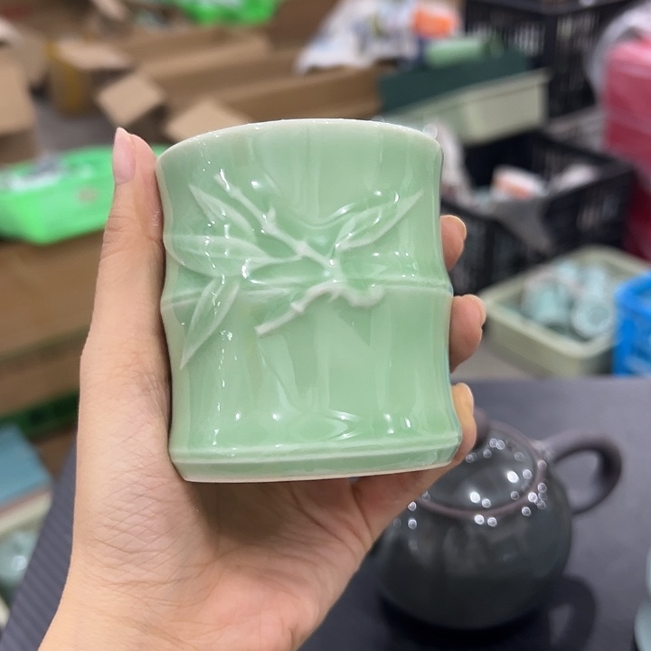 龙泉云间青瓷小米茶器