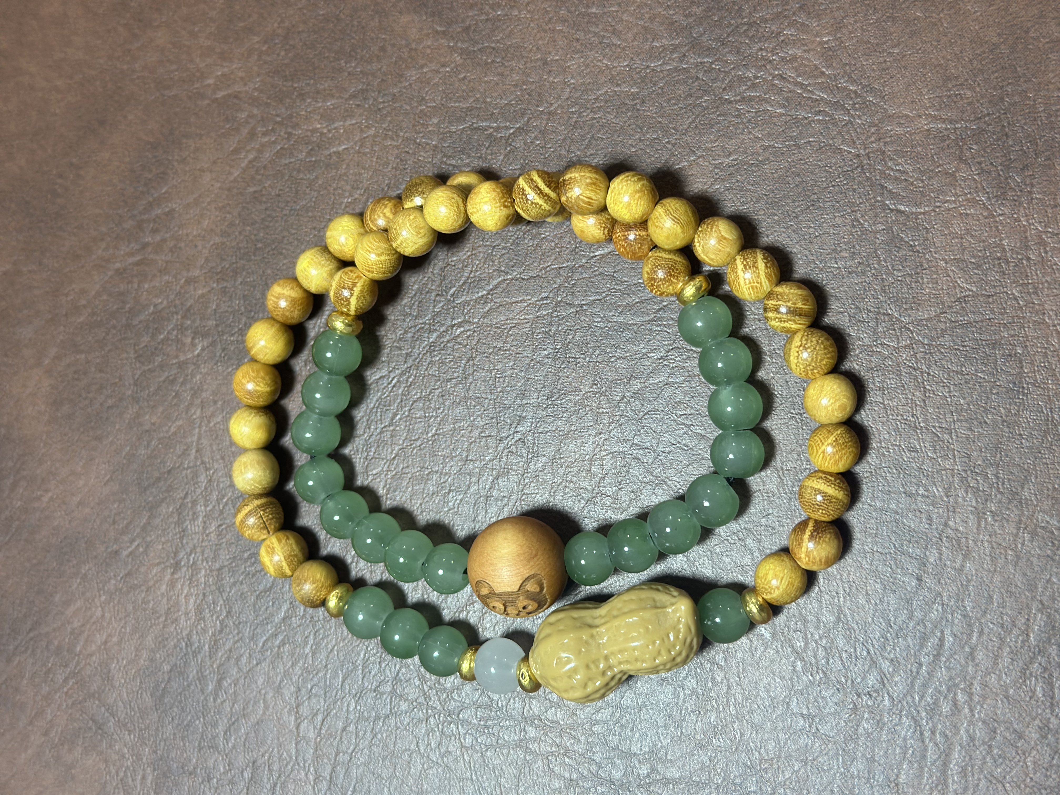 S0582-黄金檀0.6好事花生手串精品手串