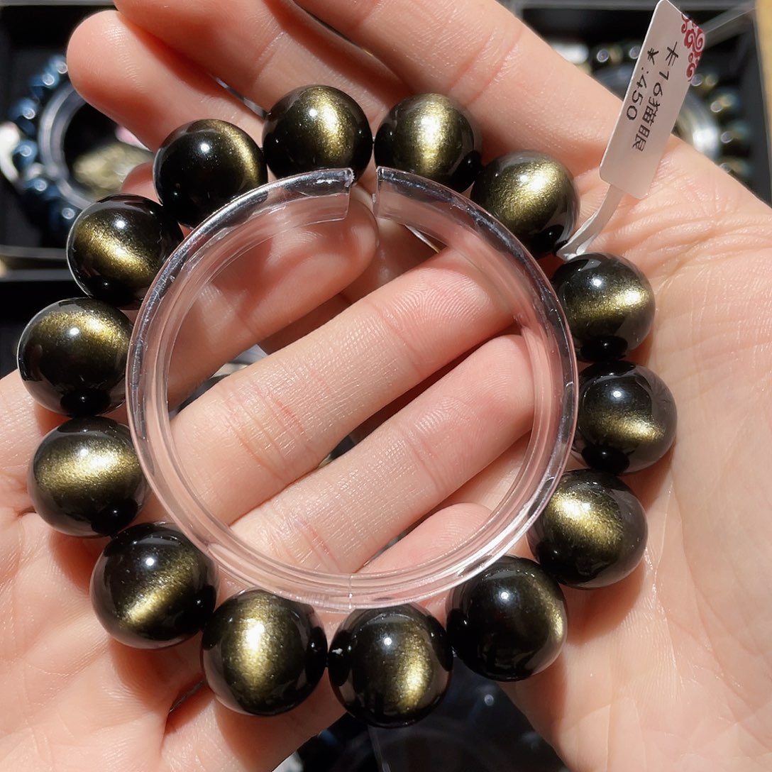 黑曜岩手链未镶嵌卿