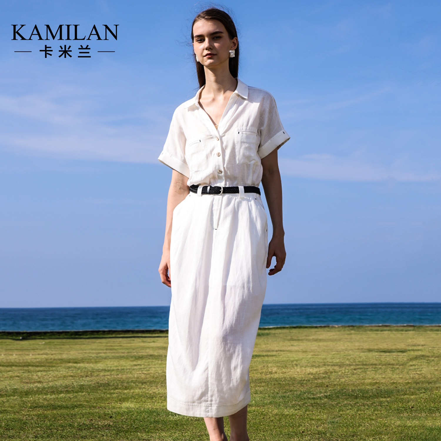 卡米兰连衣裙女夏2025新款今年流行爆款连身裙子