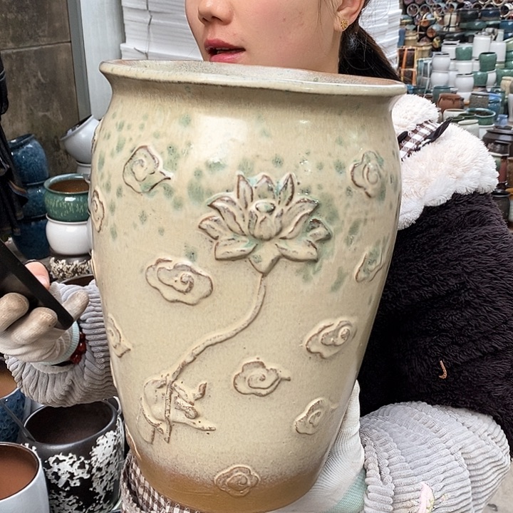 红泥花盆正品口20高30