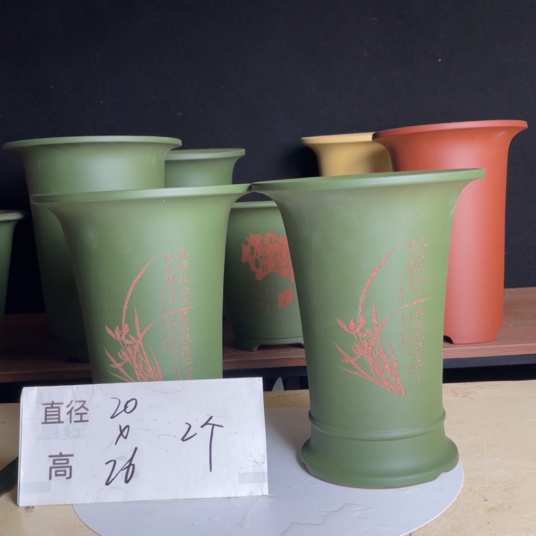 宜兴原矿紫砂花盆
