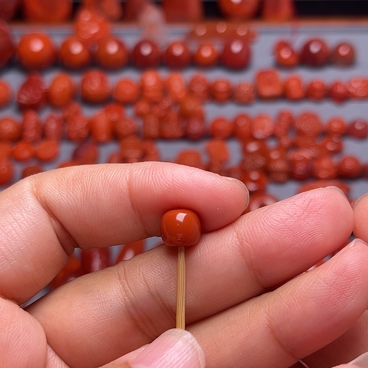 我***意南红玛瑙未镶嵌配饰老型8mm