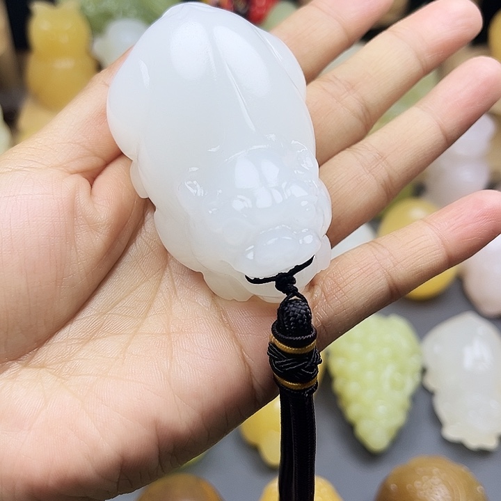 玉石雕刻品碧玺（处理）阿*
