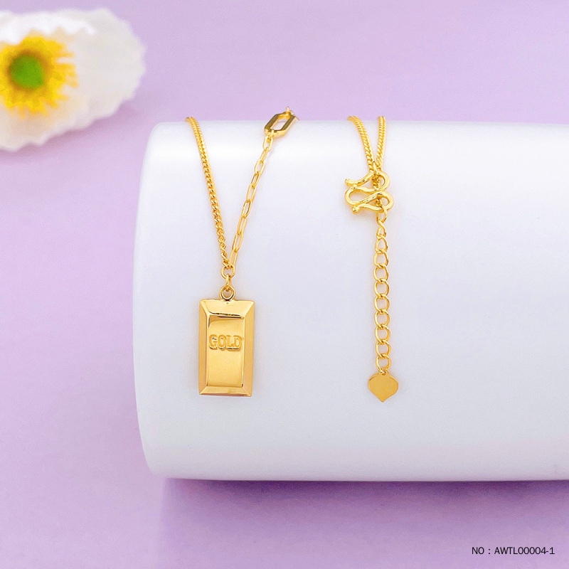 足金爆款暴富金砖套链