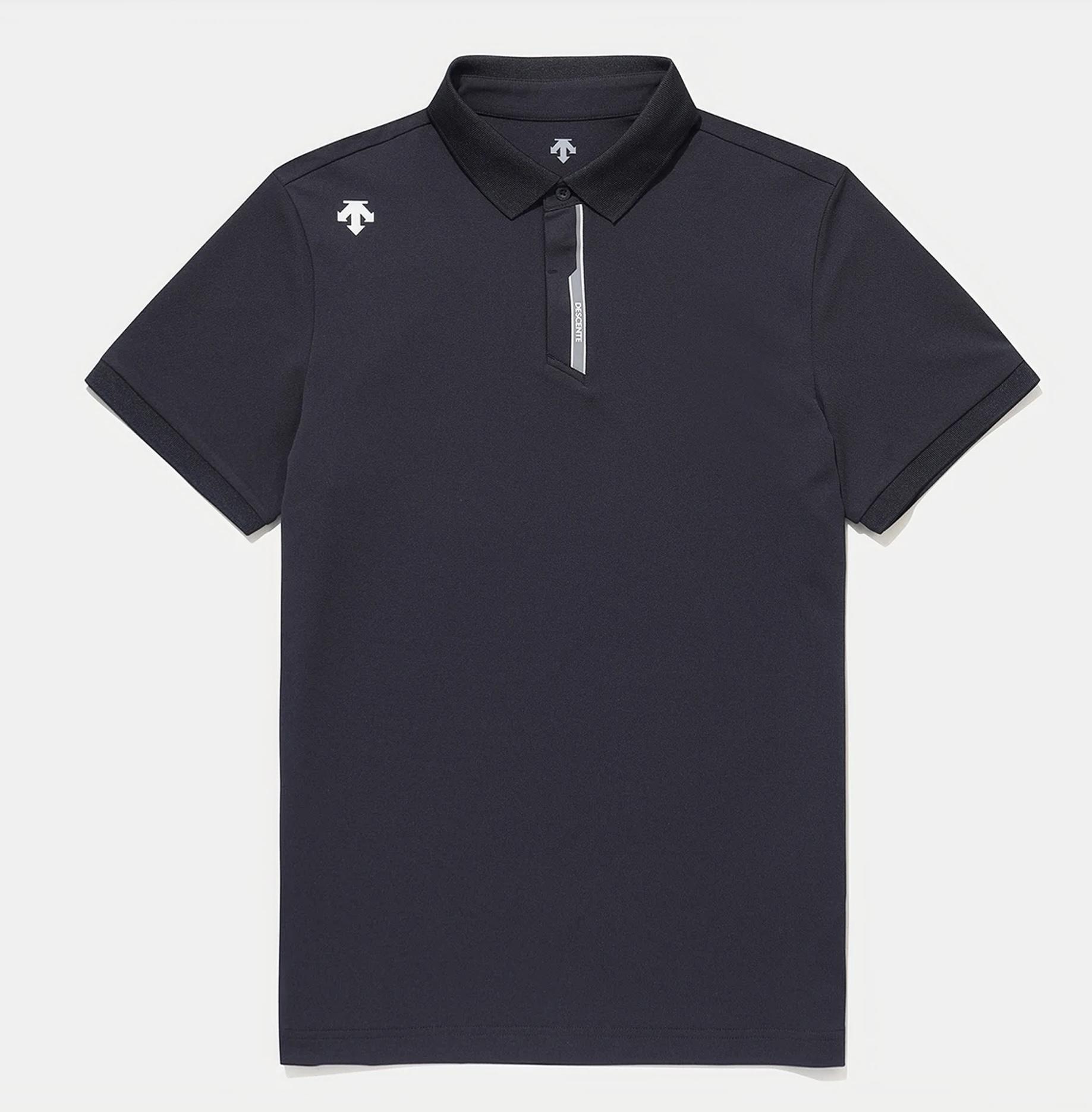 DESCENTE/韩版休闲夏季速干运动POLO衫短袖T恤透气户外百搭男女T